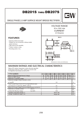 DB205S Datasheet PDF Goodwork Semiconductor Co., Ltd.