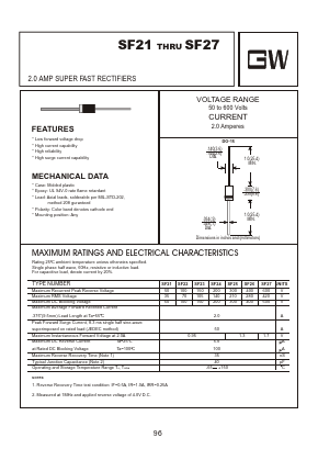 SF21 Datasheet PDF Goodwork Semiconductor Co., Ltd.