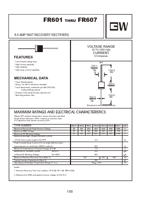 FR604 Datasheet PDF Goodwork Semiconductor Co., Ltd.