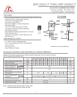 SRF1060LCT Datasheet PDF Gaomi Xinghe Electronics Co., Ltd.