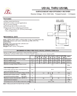 US1AL Datasheet PDF Gaomi Xinghe Electronics Co., Ltd.