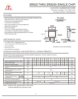 SR820 Datasheet PDF Gaomi Xinghe Electronics Co., Ltd.