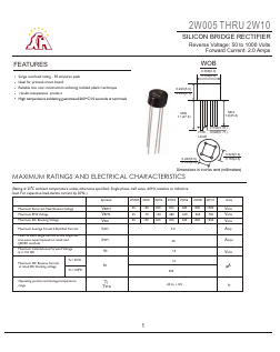 2W10 Datasheet PDF Gaomi Xinghe Electronics Co., Ltd.