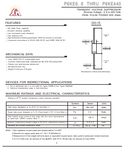 P6KE180A Datasheet PDF Gaomi Xinghe Electronics Co., Ltd.