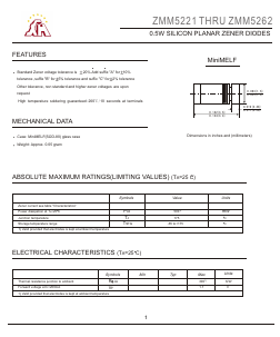 ZMM5246 Datasheet PDF Gaomi Xinghe Electronics Co., Ltd.