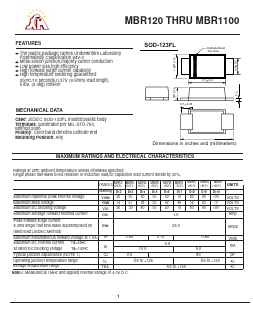 MBRS120-FL Datasheet PDF Gaomi Xinghe Electronics Co., Ltd.