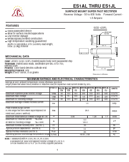 ES1AL Datasheet PDF Gaomi Xinghe Electronics Co., Ltd.