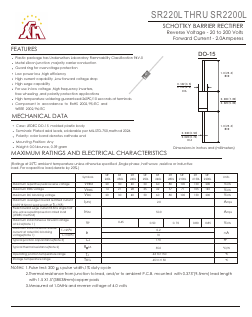 SR230L Datasheet PDF Gaomi Xinghe Electronics Co., Ltd.