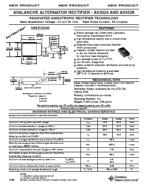 AS3528 Datasheet PDF General Semiconductor
