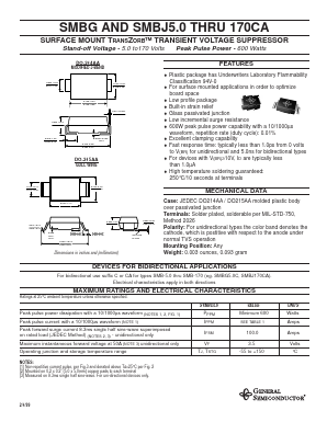SMBG120A Datasheet PDF General Semiconductor