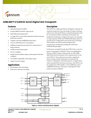 GX9533 Datasheet PDF Gennum -> Semtech