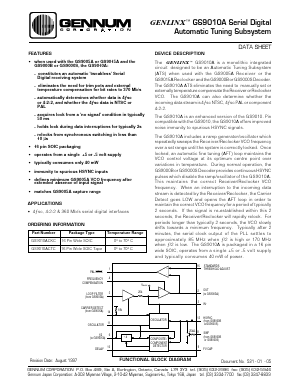 GS9010ACKC Datasheet PDF Gennum -> Semtech