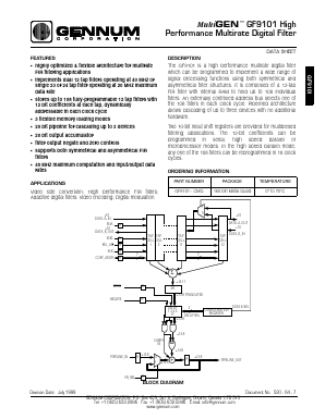 GF9101 Datasheet PDF Gennum -> Semtech
