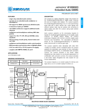 GS9023-CFY Datasheet PDF Gennum -> Semtech