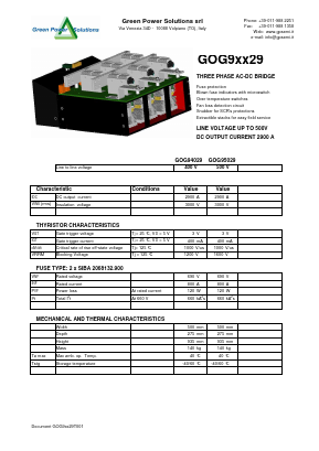 GOG94029 Datasheet PDF Green Power Semiconductors