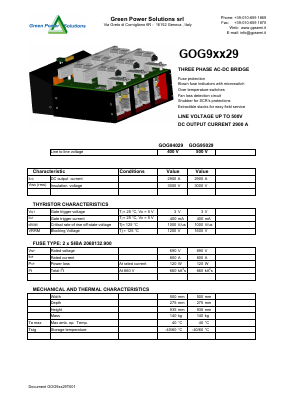 GOG9XX29 Datasheet PDF Green Power Semiconductors