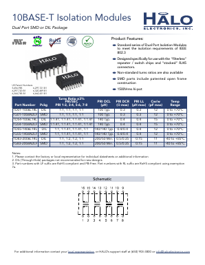 TG55-1406N2LF Datasheet PDF HALO Electronics, Inc.