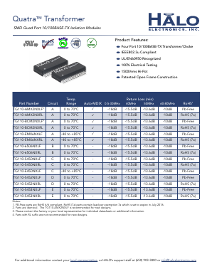 TG110-EMX6NXLF Datasheet PDF HALO Electronics, Inc.