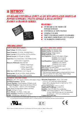 HAM05D Datasheet PDF HITRON ELECTRONICS CORPORTION