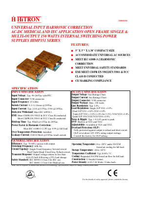HIMP151-T033EI Datasheet PDF HITRON ELECTRONICS CORPORTION