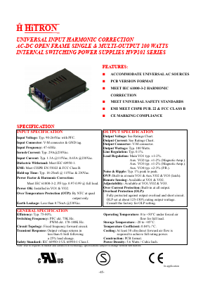 HVP101-S480021 Datasheet PDF HITRON ELECTRONICS CORPORTION