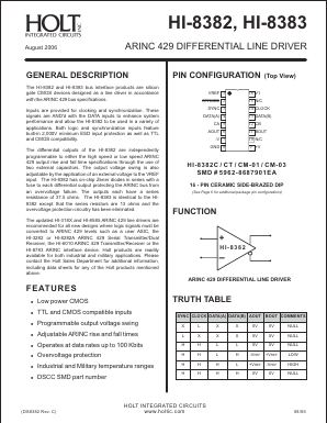HC-8382SM-03 Datasheet PDF Holt Integrated Circuits