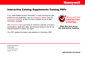 11CX2 Datasheet PDF Honeywell Accelerometers
