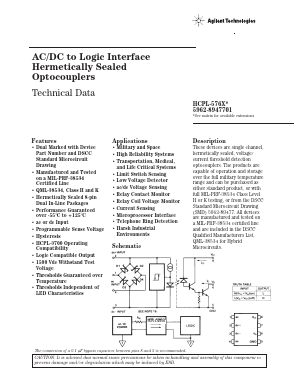 HCPL-5761-100 Datasheet PDF HP => Agilent Technologies