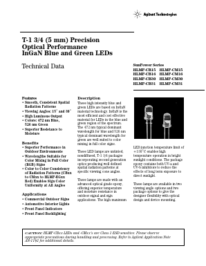 HLMP-CM31 Datasheet PDF HP => Agilent Technologies