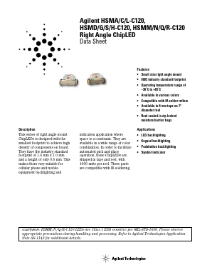 HSMA-C120 Datasheet PDF HP => Agilent Technologies