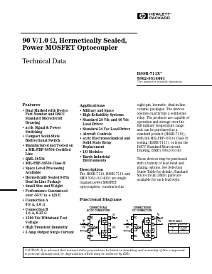 HSSR-7111-300 Datasheet PDF HP => Agilent Technologies