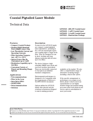 LST2525-S4-T-DN Datasheet PDF HP => Agilent Technologies