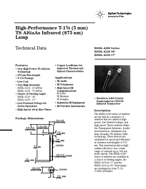 HSDL-4220 Datasheet PDF HP => Agilent Technologies