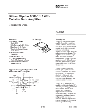 IVA-05128 Datasheet PDF HP => Agilent Technologies