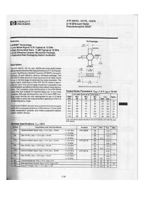 ATF35076 Datasheet PDF HP => Agilent Technologies