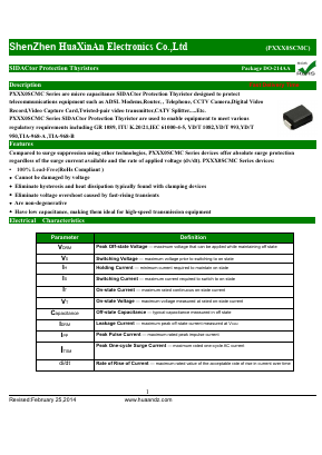 P3500SCMC Datasheet PDF HuaXinAn Electronics CO.,LTD