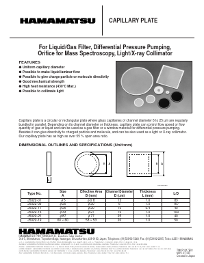 J5022-01 Datasheet PDF Hamamatsu Photonics