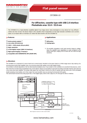 C9728DK-10 Datasheet PDF Hamamatsu Photonics