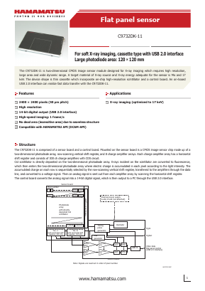 C9732DK-11 Datasheet PDF Hamamatsu Photonics