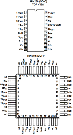 HIN238IP Datasheet PDF Harris Semiconductor