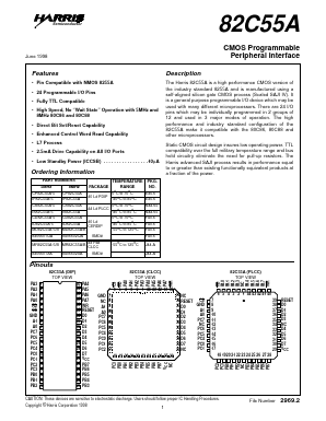 CS82C55A-5 Datasheet PDF Harris Semiconductor