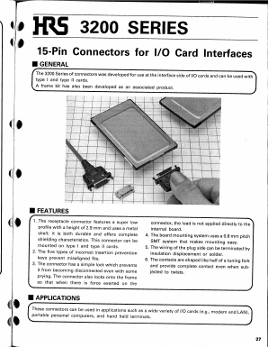 3210-15PD41 Datasheet PDF HIROSE ELECTRIC
