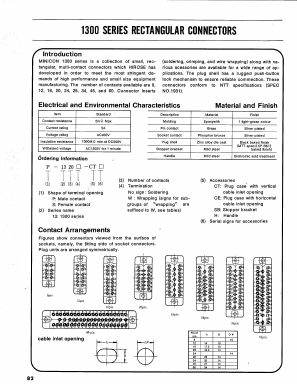 P-1316-H Datasheet PDF HIROSE ELECTRIC