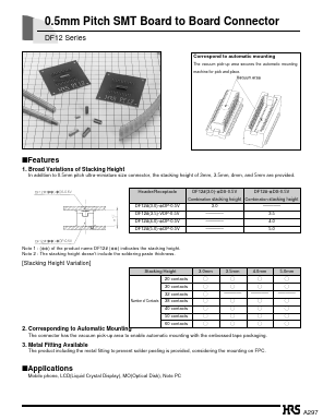 DF12A-50DP-0.5V Datasheet PDF HIROSE ELECTRIC
