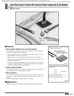 DF1B-8P-2.5DS(01) Datasheet PDF HIROSE ELECTRIC