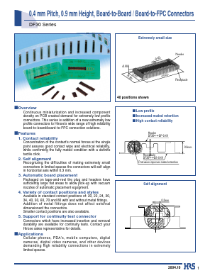 DF30FB-50DS-0.4V(82) Datasheet PDF HIROSE ELECTRIC