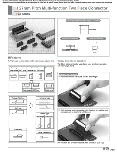 FX2B-80P-1.27DSAL Datasheet PDF HIROSE ELECTRIC