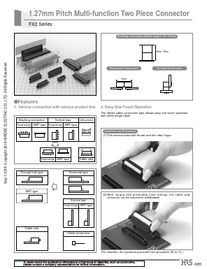FX2C-052S-1.27DSA(71) Datasheet PDF HIROSE ELECTRIC