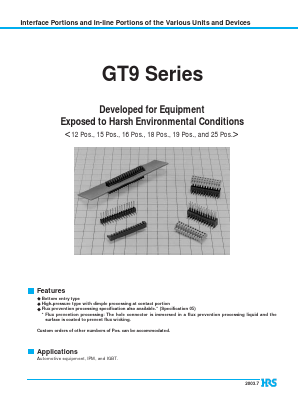 GT9-24D-2.54DSA05 Datasheet PDF HIROSE ELECTRIC