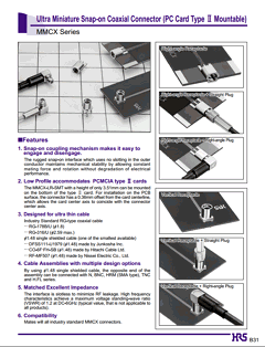 MMCX-LP-178B/U Datasheet PDF HIROSE ELECTRIC